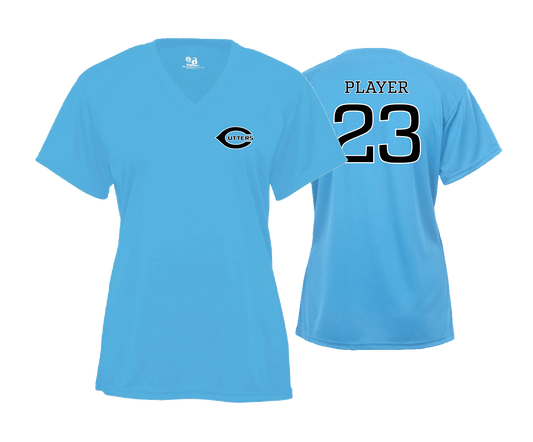 Calvert Cutters - DTF | Women's Short Sleeve V-Neck Performance Tee