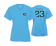 Calvert Cutters - DTF | Women's Short Sleeve V-Neck Performance Tee
