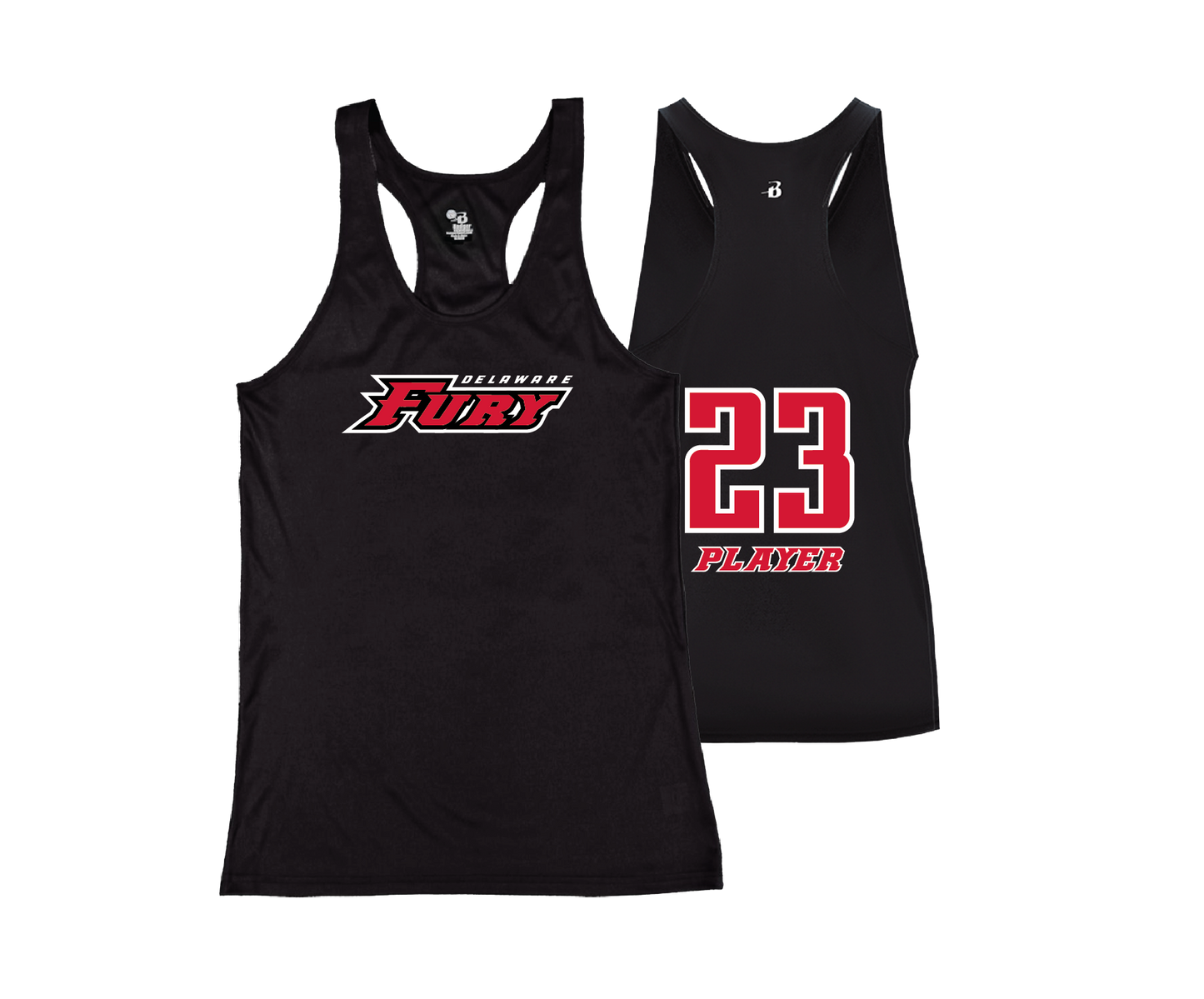 DE Fury - DTF | Women's Performance Racerback
