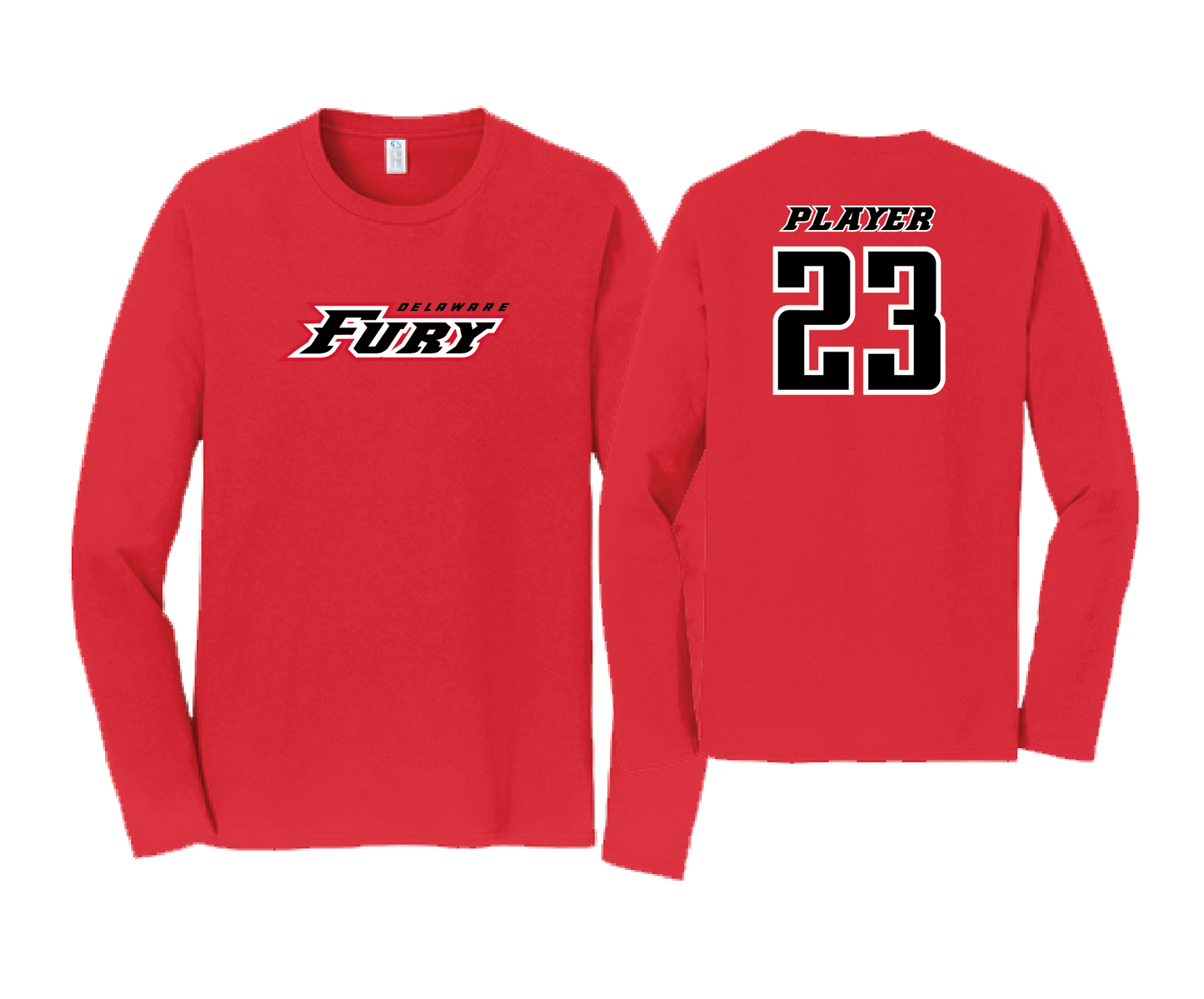 DE Fury - DTF Long Sleeve Cotton Tee