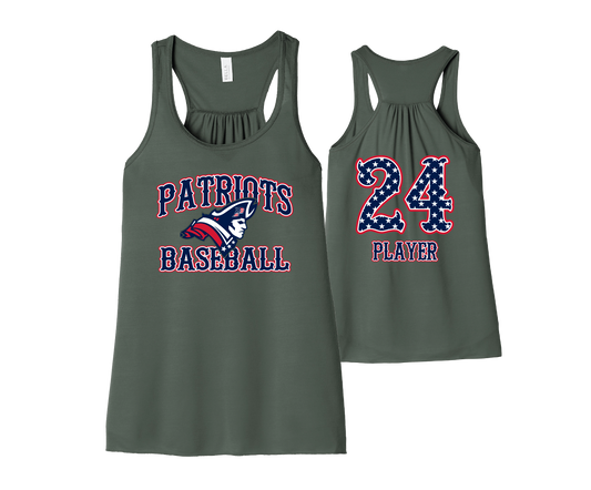 Patriots Baseball - DTF | Women's Racerback Tank