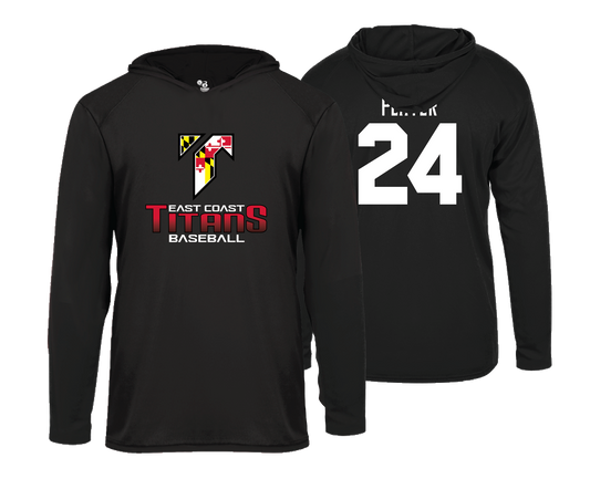 East Coast Titans  - DTF | Men's Long Sleeve Hooded Tee