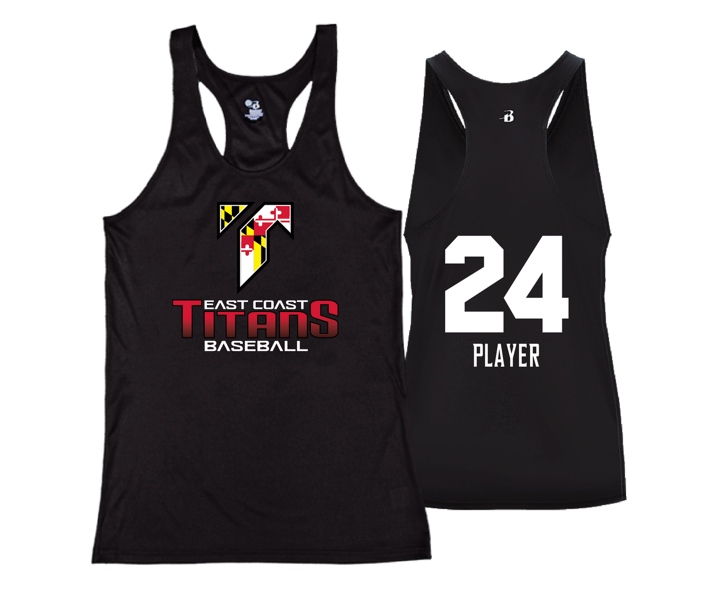 East Coast Titans - DTF | Women's Performance Racerback