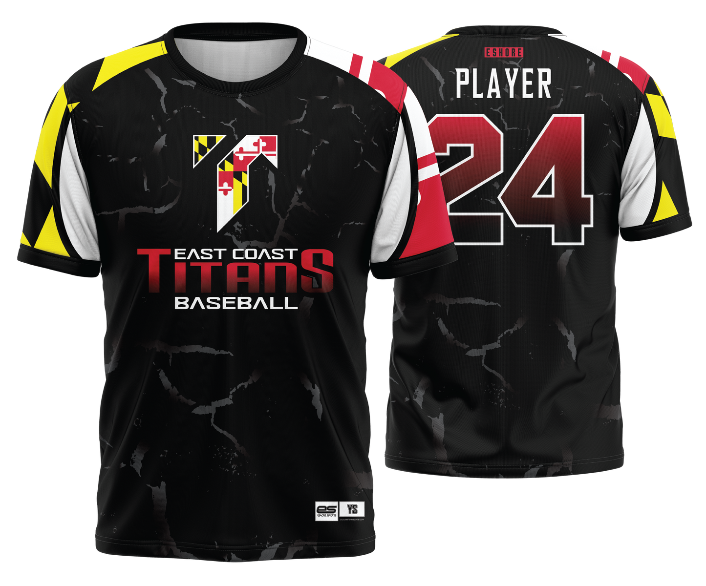 East Coast Titans - MD FLAG - FDS | Unisex Short Sleeve Jersey