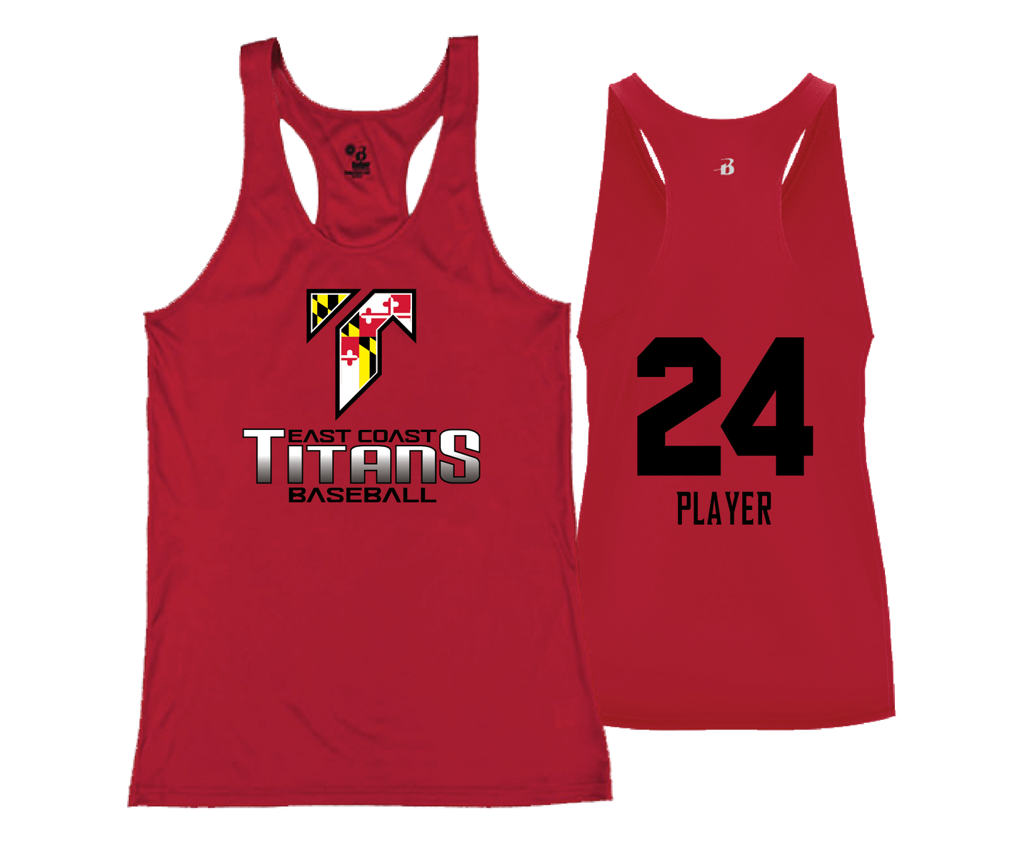 East Coast Titans - DTF | Women's Performance Racerback