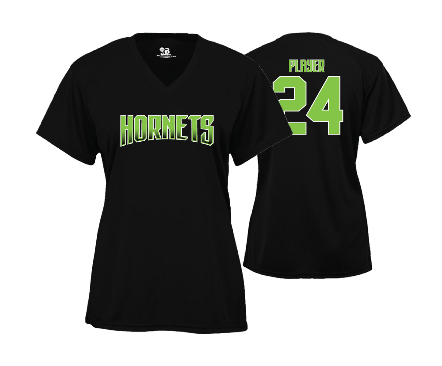 Green Hornets - DTF Womens Short Sleeve Performance Tee