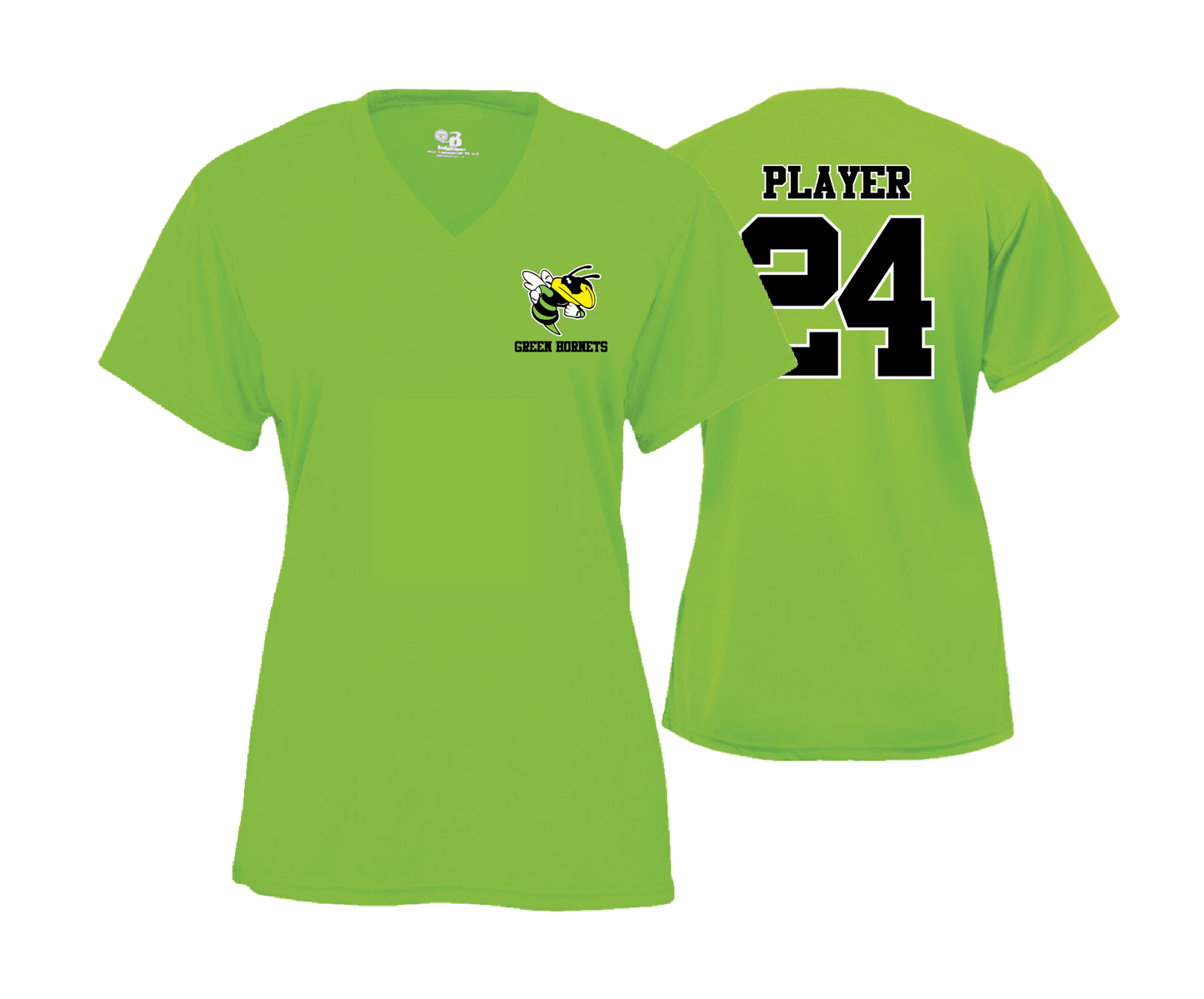 Green Hornets - DTF Womens Short Sleeve Performance Tee