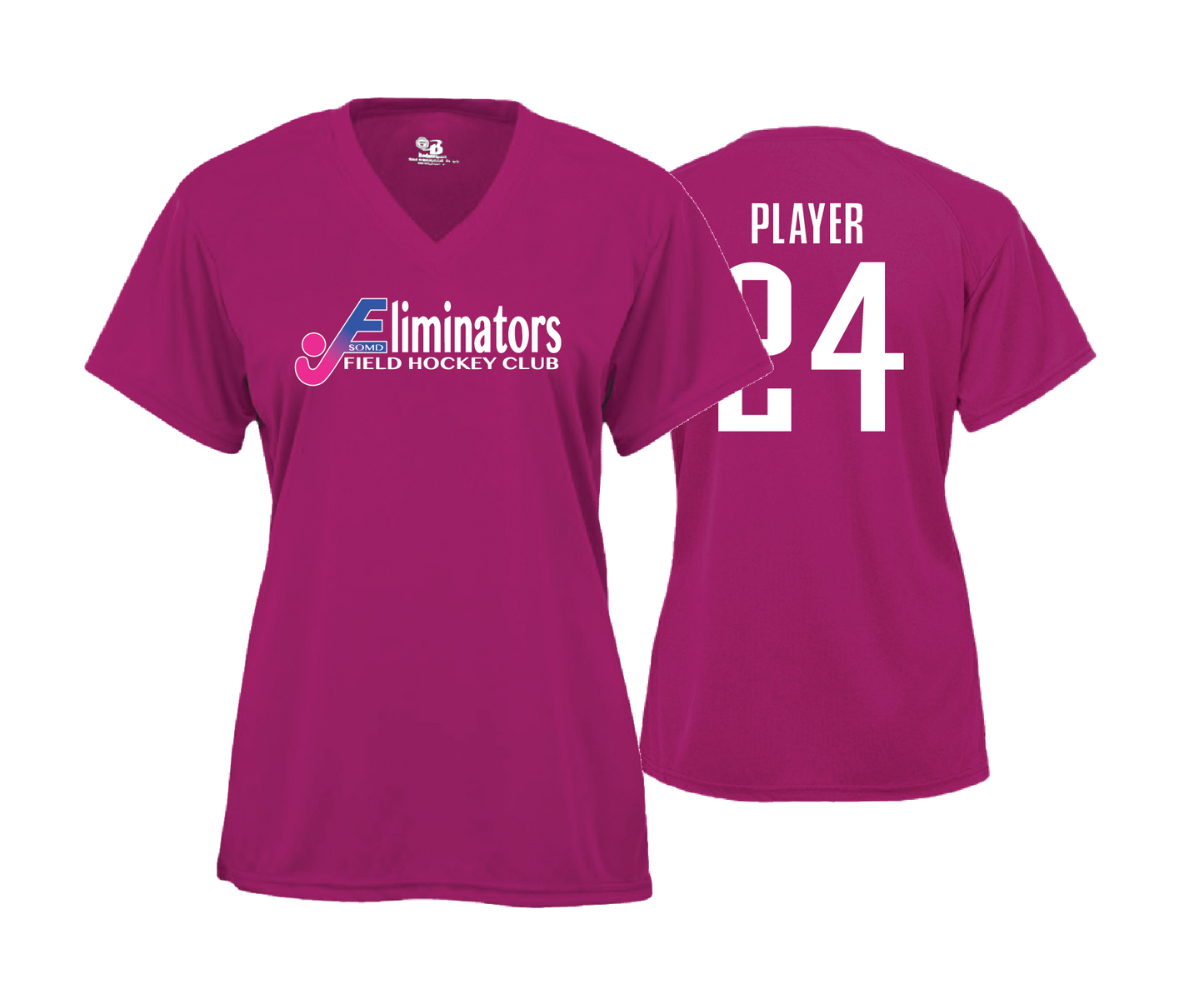 Eliminators Field Hockey - DTF | Women's Short Sleeve V-Neck Performance Tee