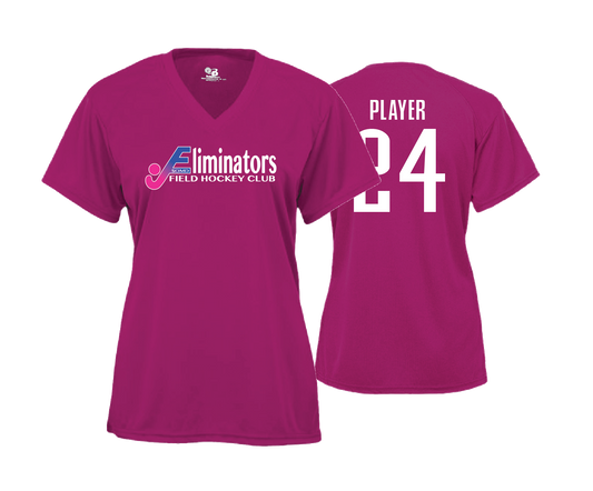 Eliminators Field Hockey - DTF | Women's Short Sleeve V-Neck Performance Tee