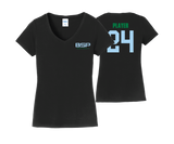 Black Sox Mom - Women's Cotton V neck