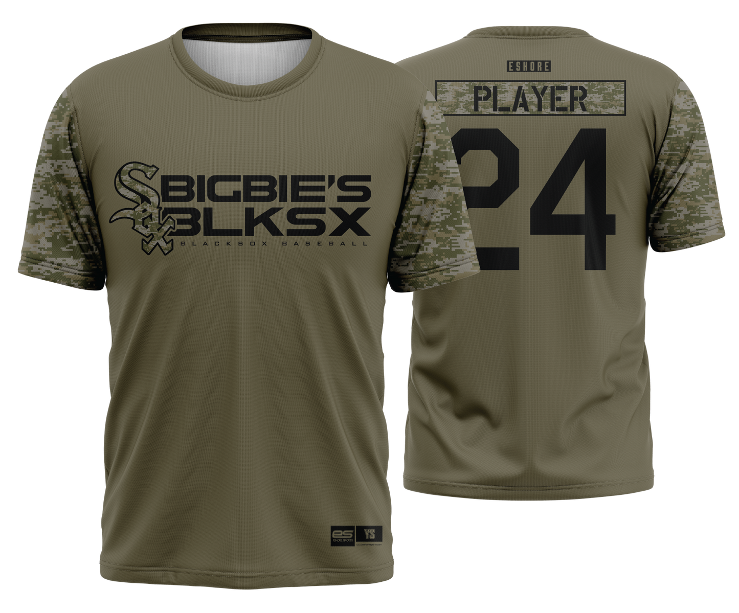 BSP Blacksox - OD GREEN CAMO - FDS | Unisex Jersey