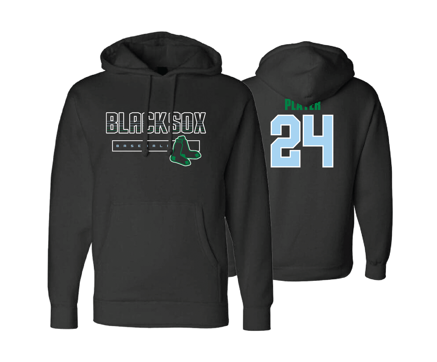 BSP Blacksox - BLACK - DTF | Unisex Hoodie