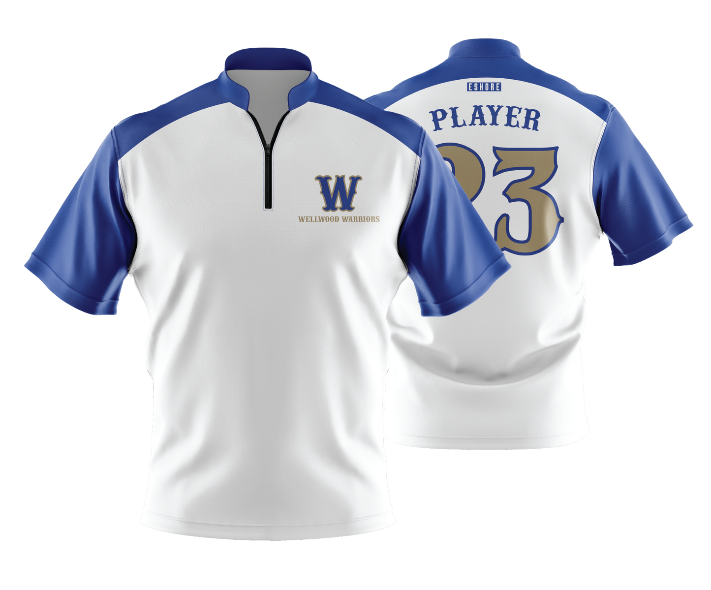 Wellwood Warriors - FDS | Unisex Short Sleeve 1/4 Zip BP Jacket