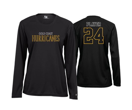 Gold Coast Hurricanes - DTF | Women's Long Sleeve Performance Tee