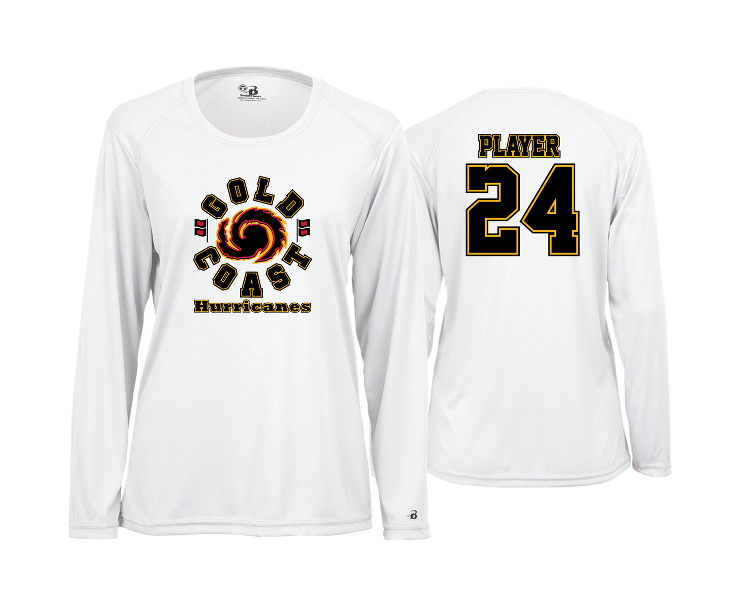 Gold Coast Hurricanes - DTF | Women's Long Sleeve Performance Tee