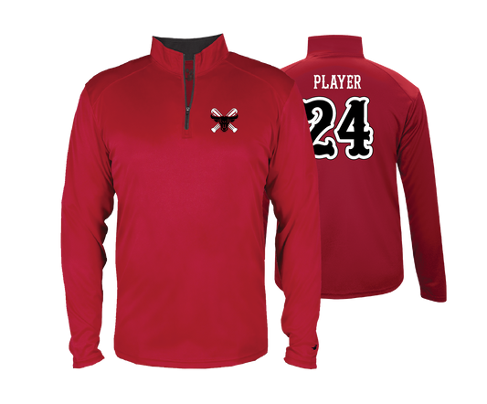 Fredrick Bulls - DTF | Men's Long Sleeve Performance 1/4 Zip