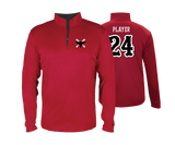 Fredrick Bulls - DTF | Men's Long Sleeve Performance 1/4 Zip