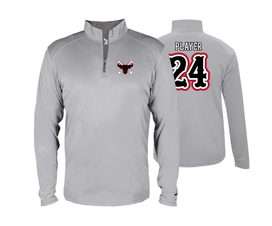 Fredrick Bulls - DTF | Men's Long Sleeve Performance 1/4 Zip