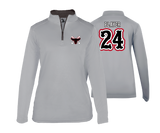 Frederick Bulls - DTF | Women's Long Sleeve Performance 1/4 Zip