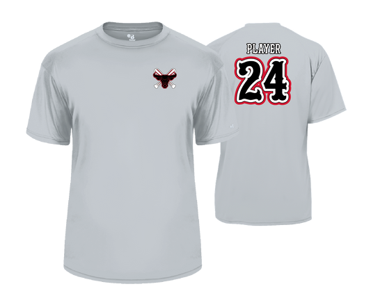 Frederick Bulls Performance Tees- Grey