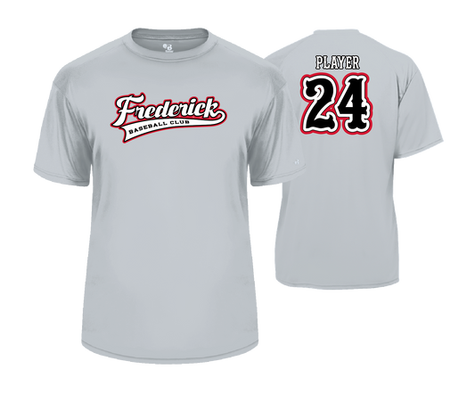 Frederick Bulls Performance Tees- Grey