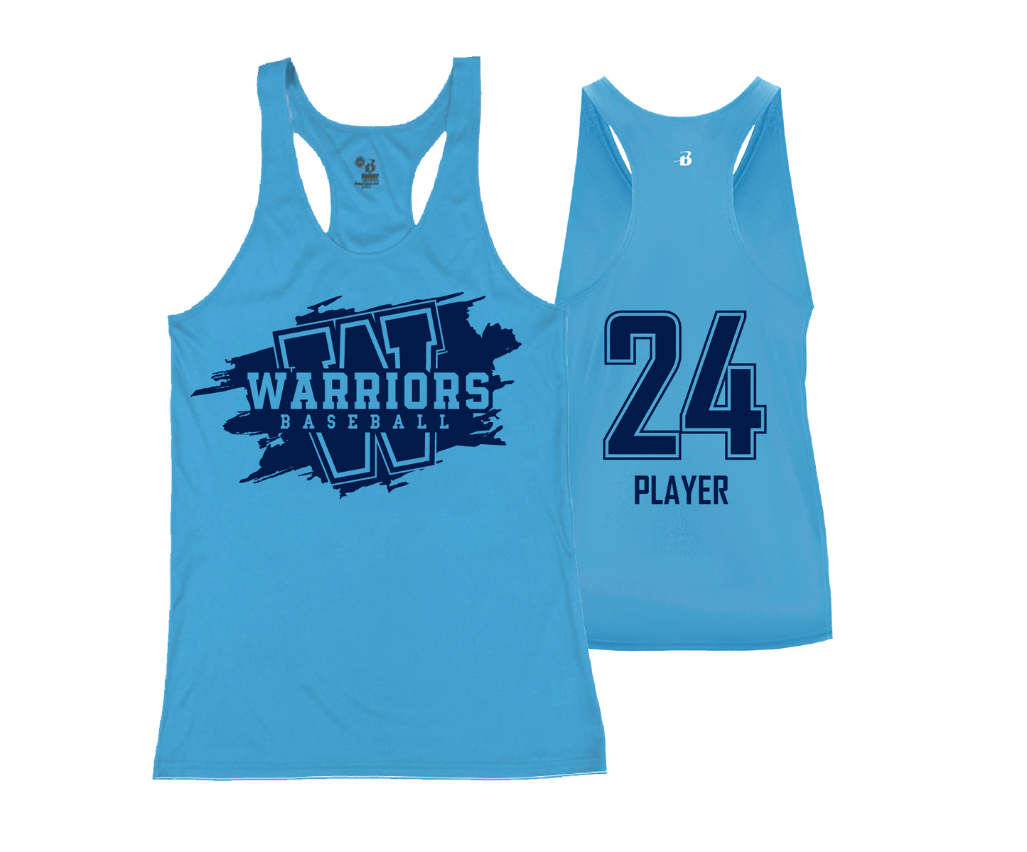 Warriors BCCC - DTF | Women's Performance Racerback