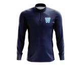 Warriors BCCC - NAVY - FDS | Unisex 1/4 Zip BP Jacket