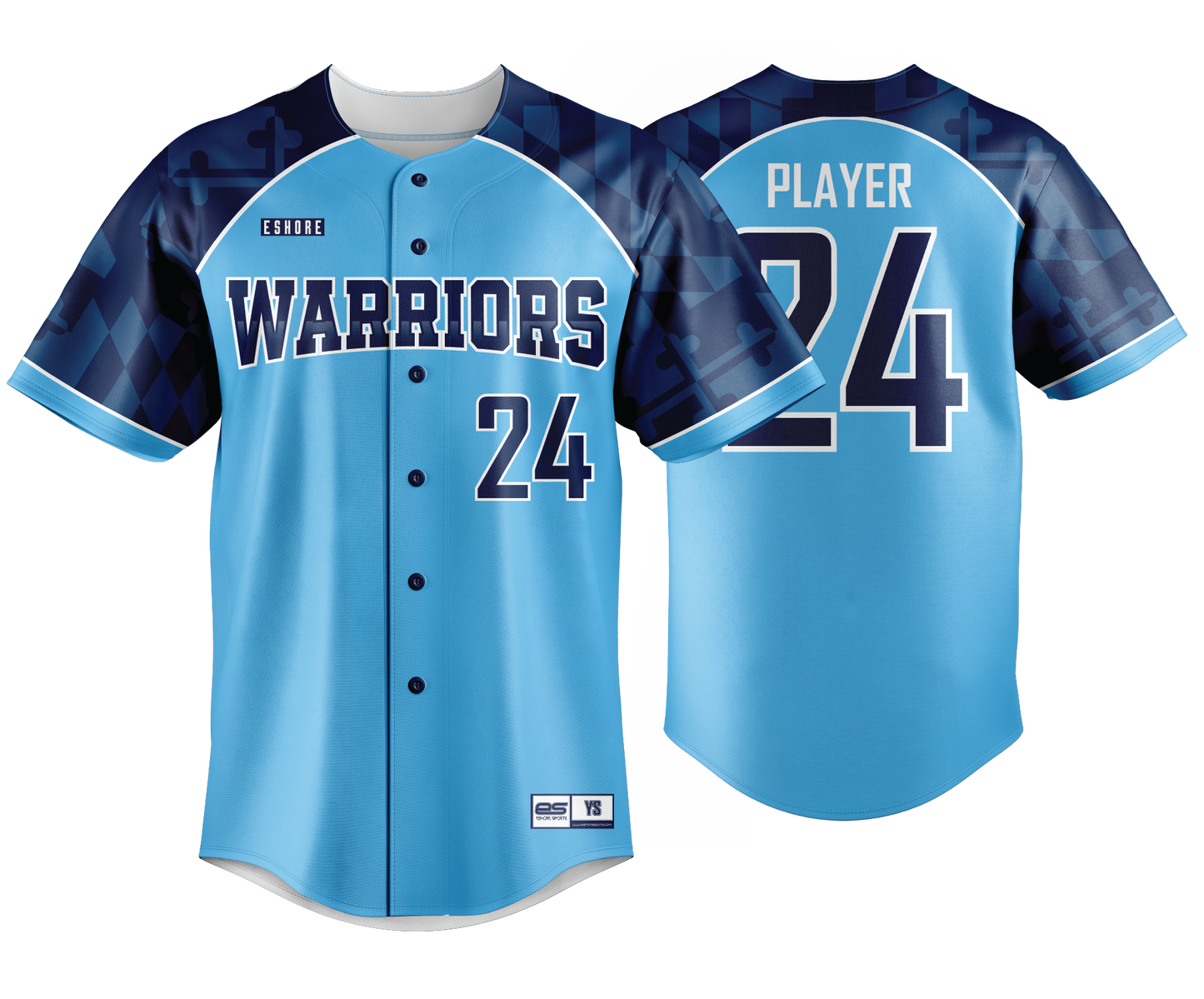Warriors BCCC - FDS | Unisex Short Sleeve Full Button Jersey