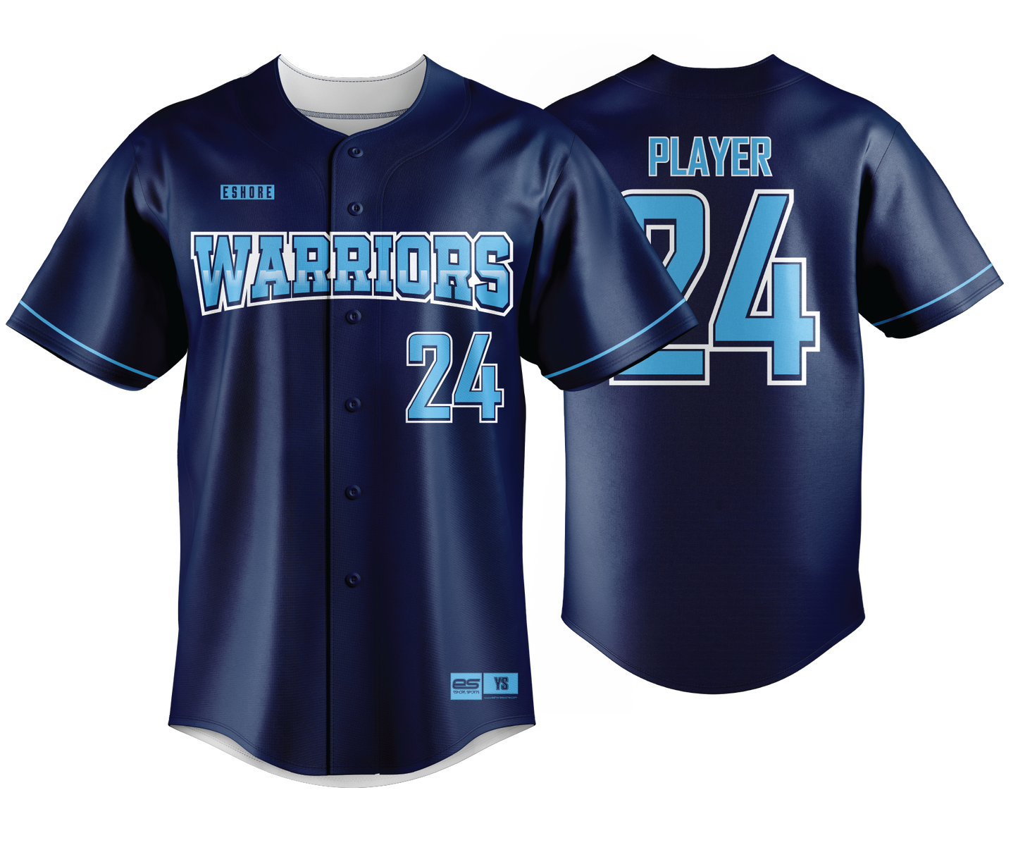 Warriors BCCC - FDS | Unisex Short Sleeve Full Button Jersey