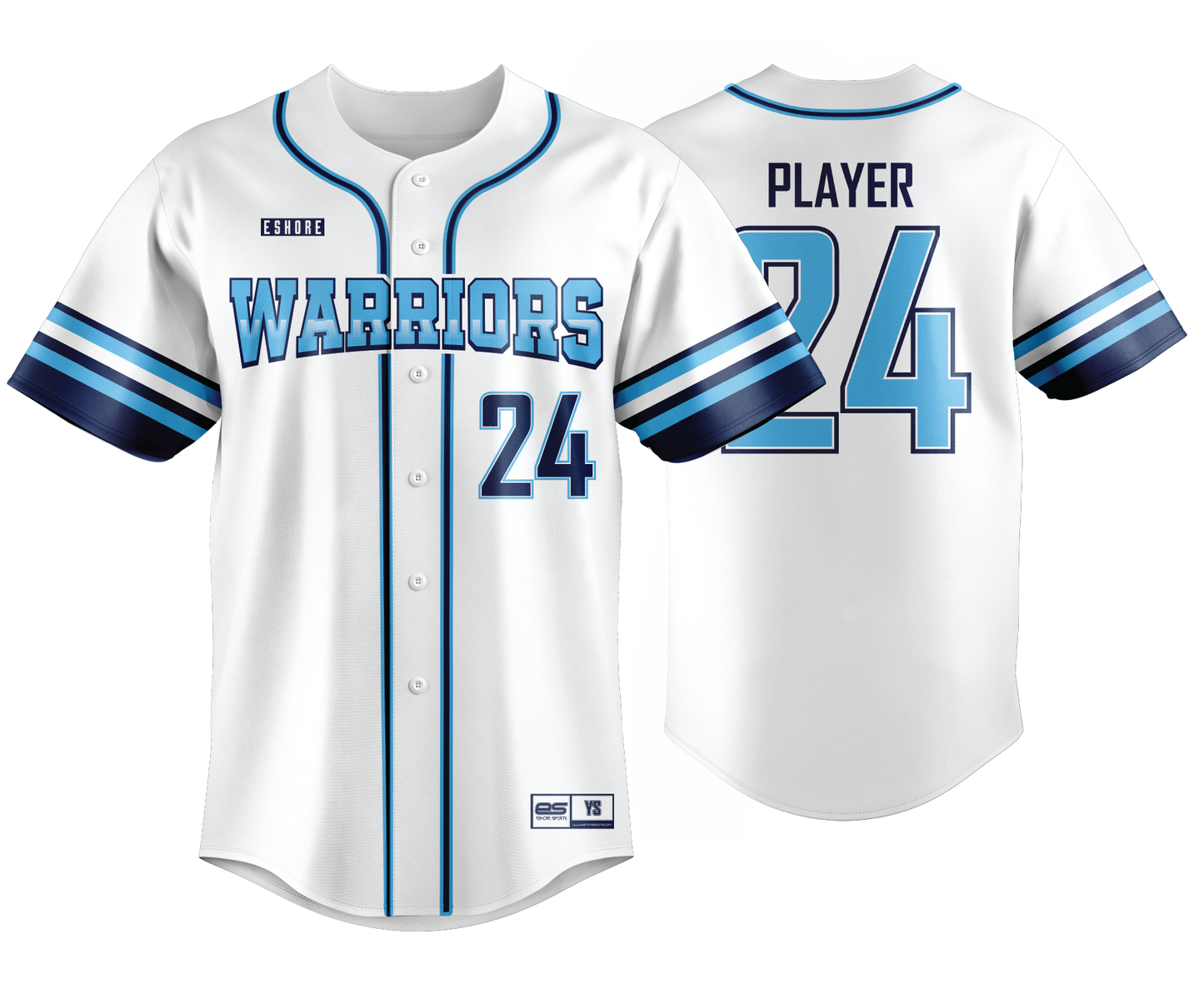 Warriors BCCC - FDS | Unisex Short Sleeve Full Button Jersey