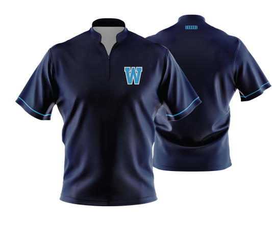 Warriors BCCC - NAVY - FDS | Unisex 1/4 Zip BP Jacket