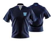 Warriors BCCC - NAVY - FDS | Unisex 1/4 Zip BP Jacket