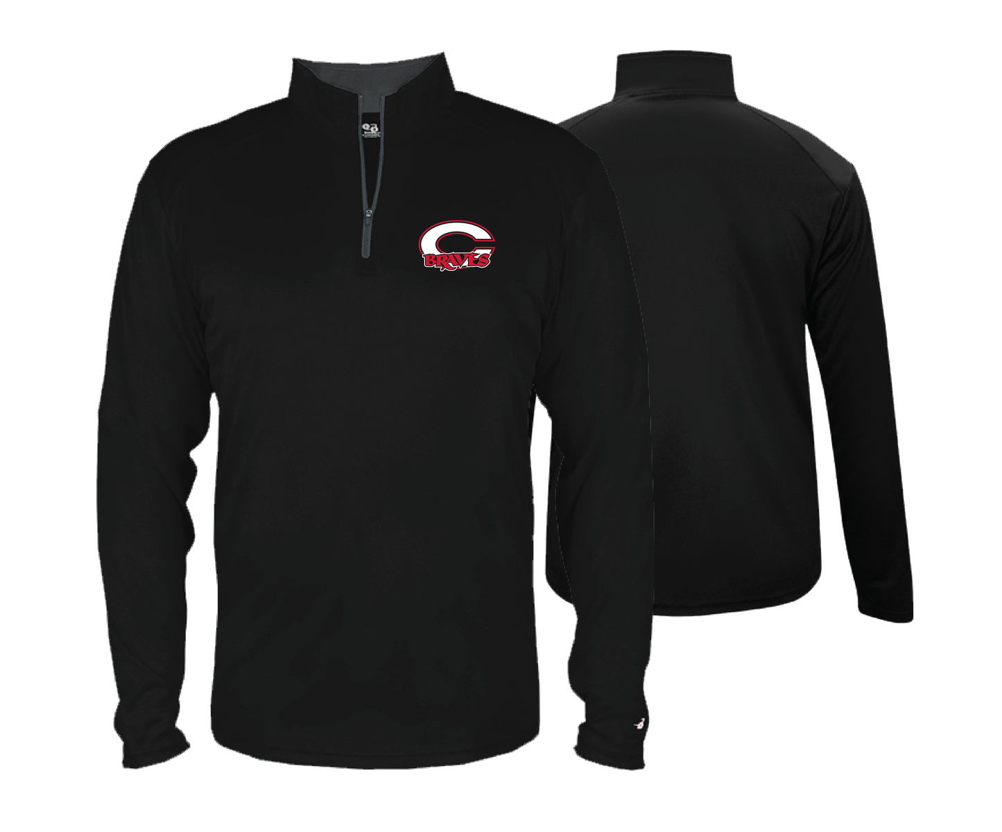 Chopticon Braves Baseball - DTF | Men's Long Sleeve Performance 1/4 Zip