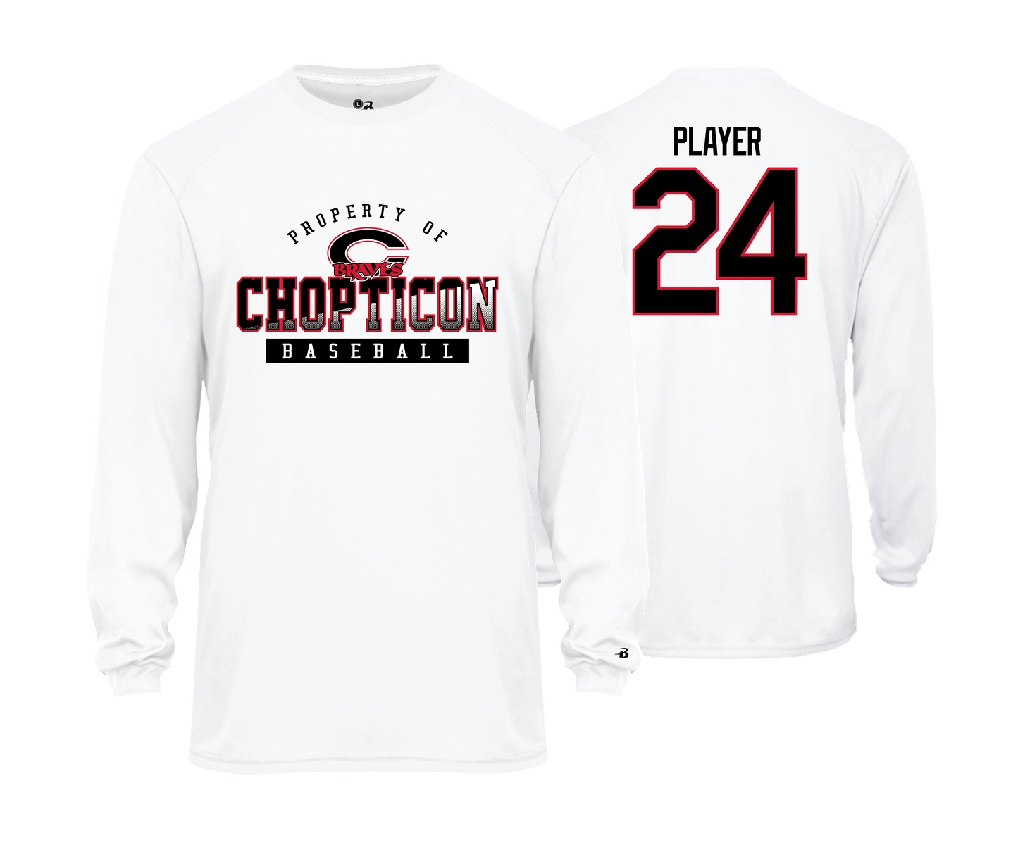 Chopticon Braves Baseball - DTF | Unisex Long Sleeve Performance Tee