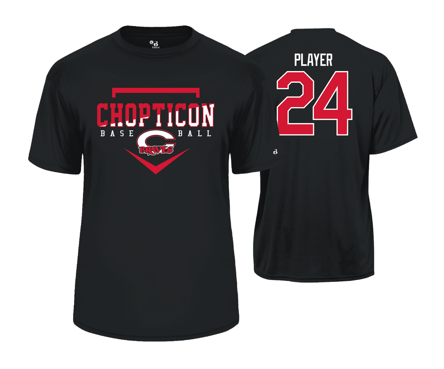 Chopticon Braves Baseball - DTF Unisex Short Sleeve Performance Tee