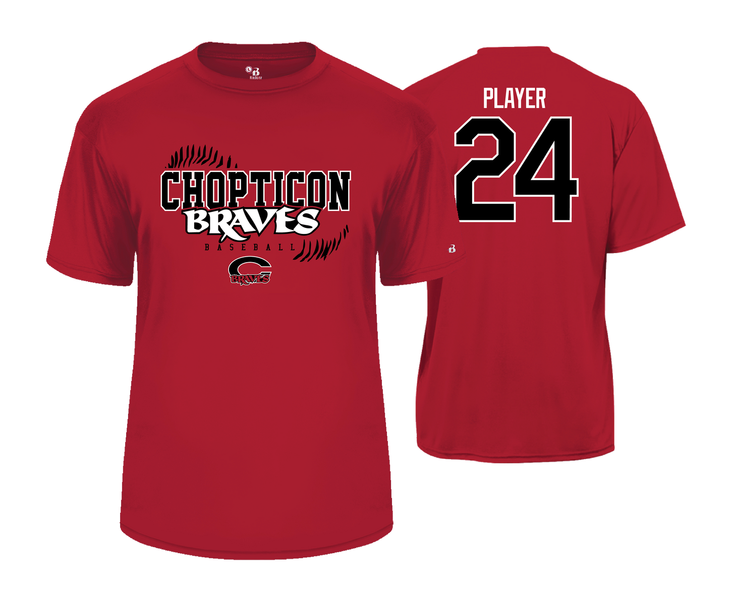 Chopticon Braves Baseball - DTF Unisex Short Sleeve Performance Tee