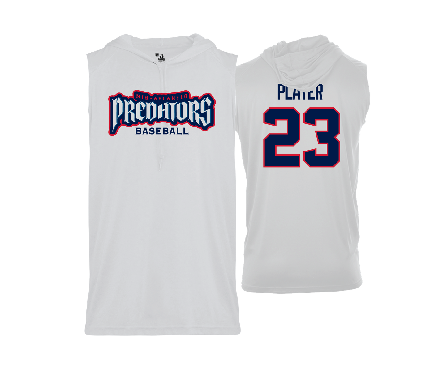 Mid Atlantic Predators - DTF | Men's Sleeveless Hooded Performance Tee