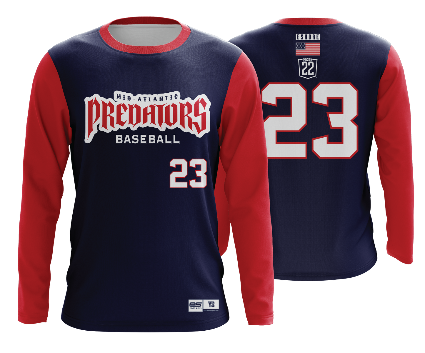 Mid Atlantic Predators - FDS | Unisex Long Sleeve Jersey