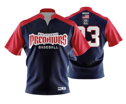 Mid Atlantic Predators - FDS | 1/4 Zip Batting Jacket