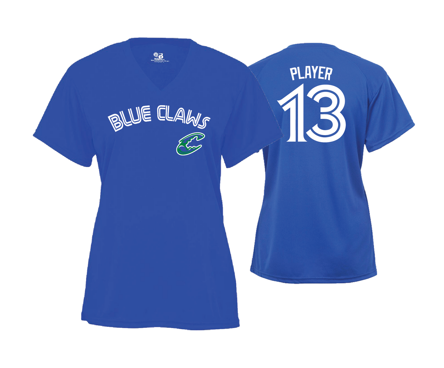 Chesapeake Blue Claws  - Women's Semi Sub (Short Sleeve) Text Tee