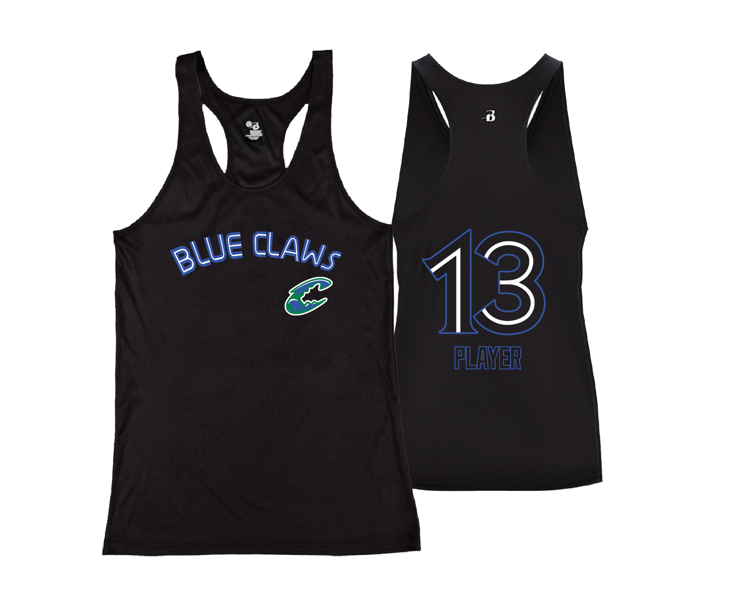 Chesapeake Blue Claws - DTF | Women's Performance Racerback