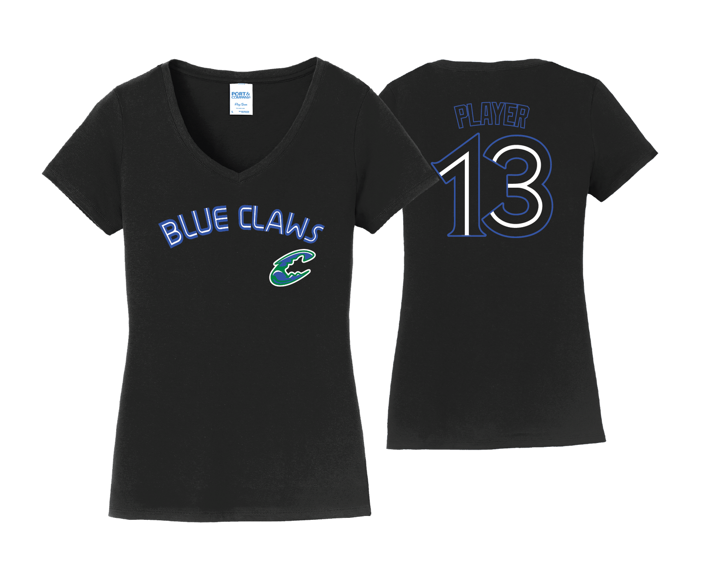 Chesapeake Blue Claws - DTF - Women's Short Sleeve Cotton Tee