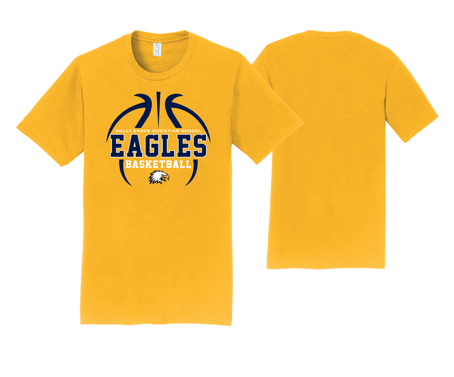 Holly Grove Christian School - Bright Gold Cotton Tees