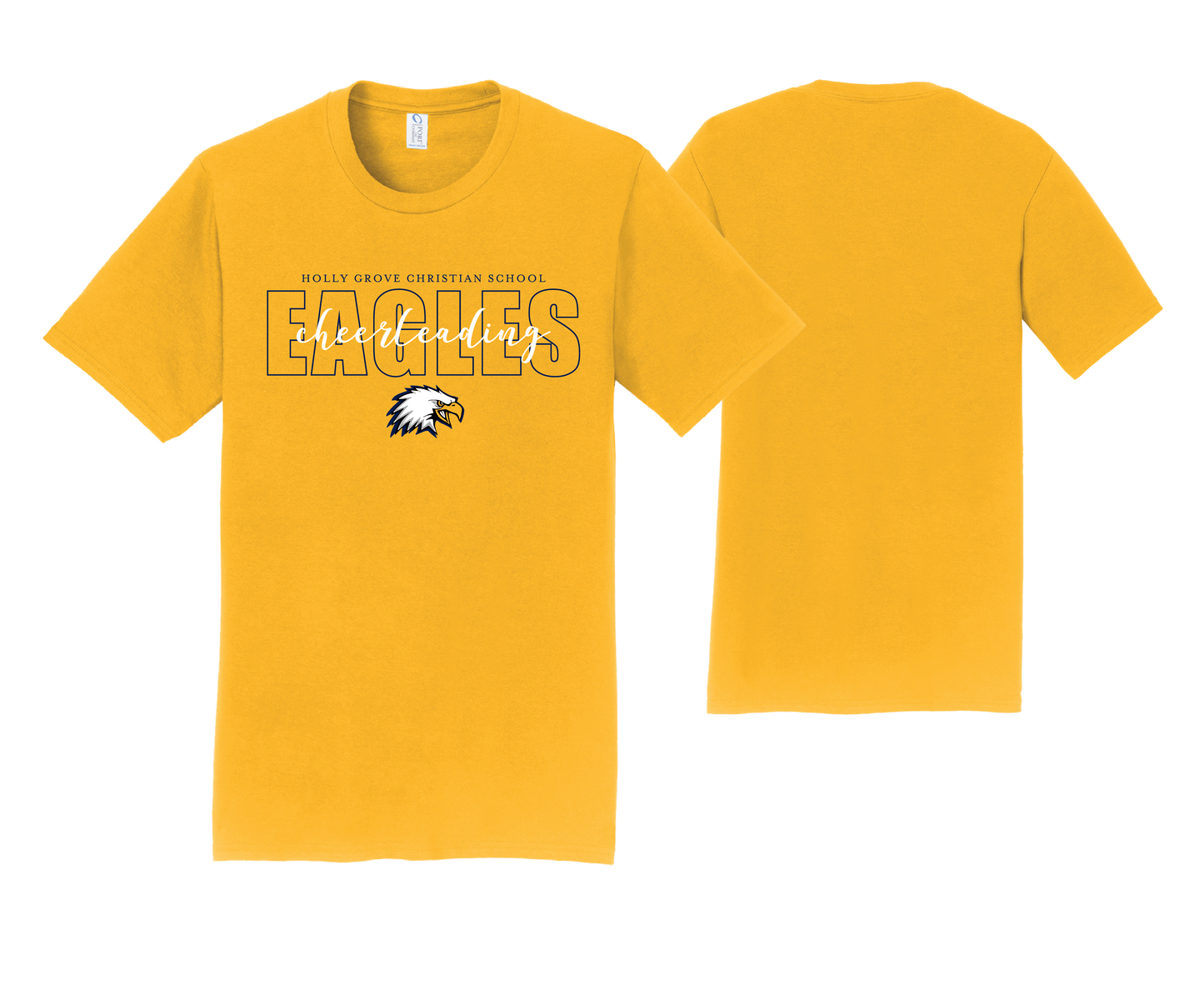 Holly Grove Christian School - Bright Gold Cotton Tees