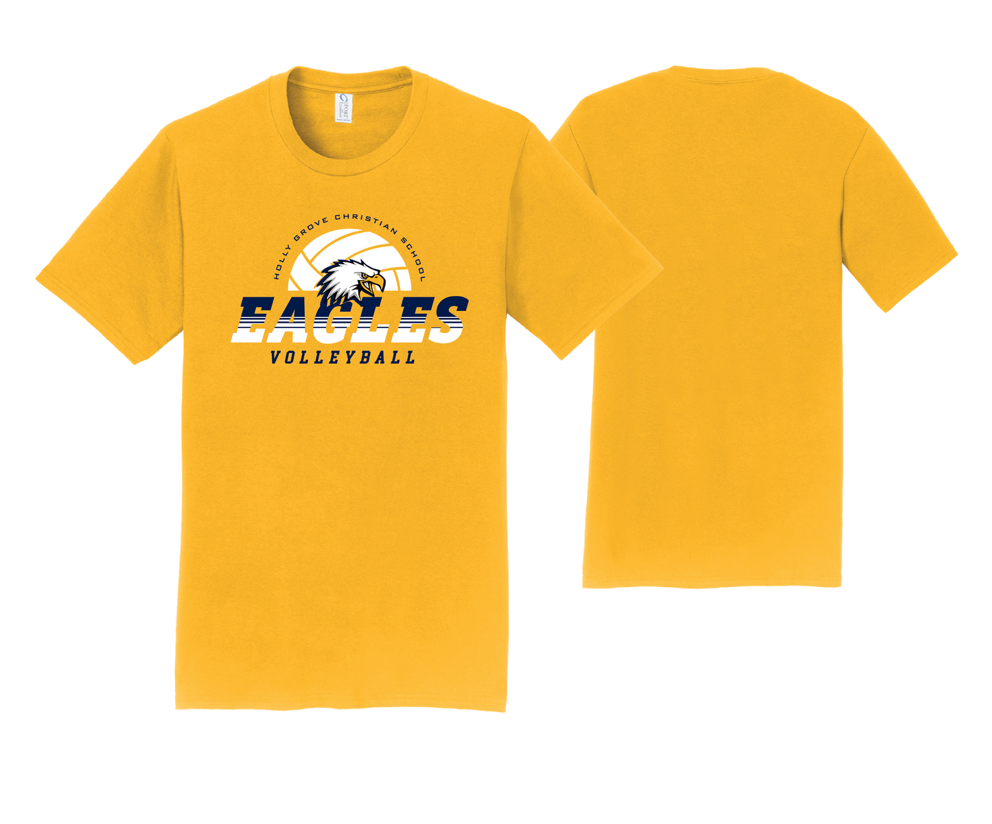 Holly Grove Christian School - Bright Gold Cotton Tees