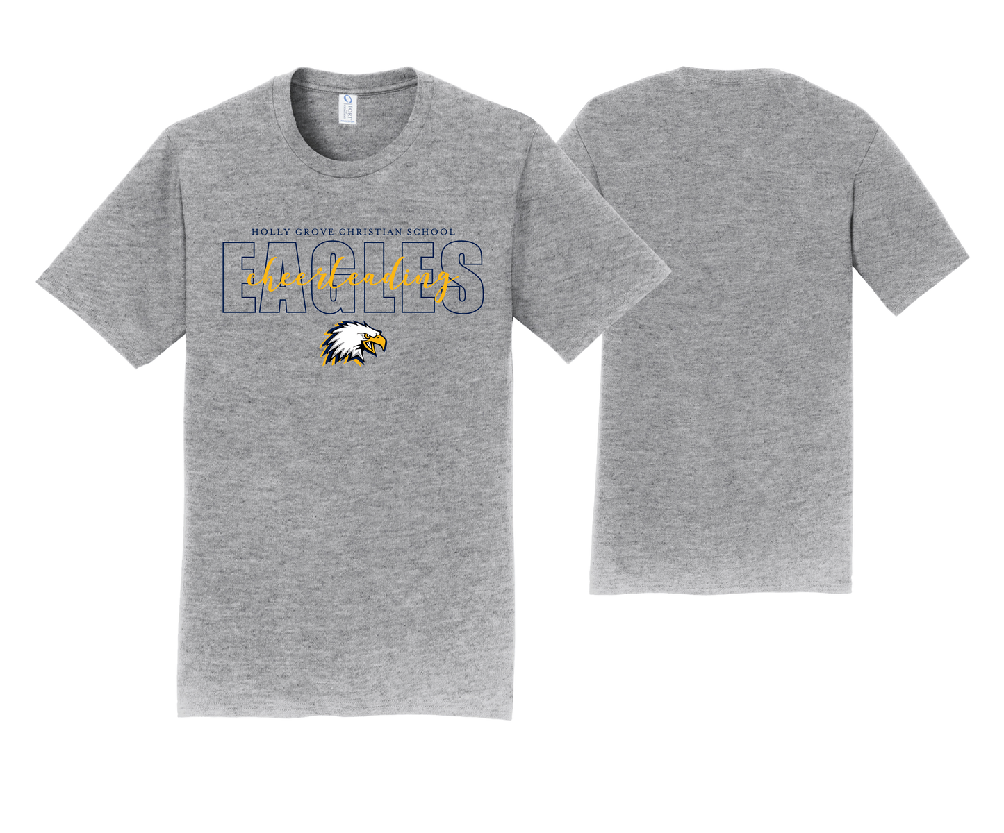 Holly Grove Christian School - Heather Grey Cotton Tees
