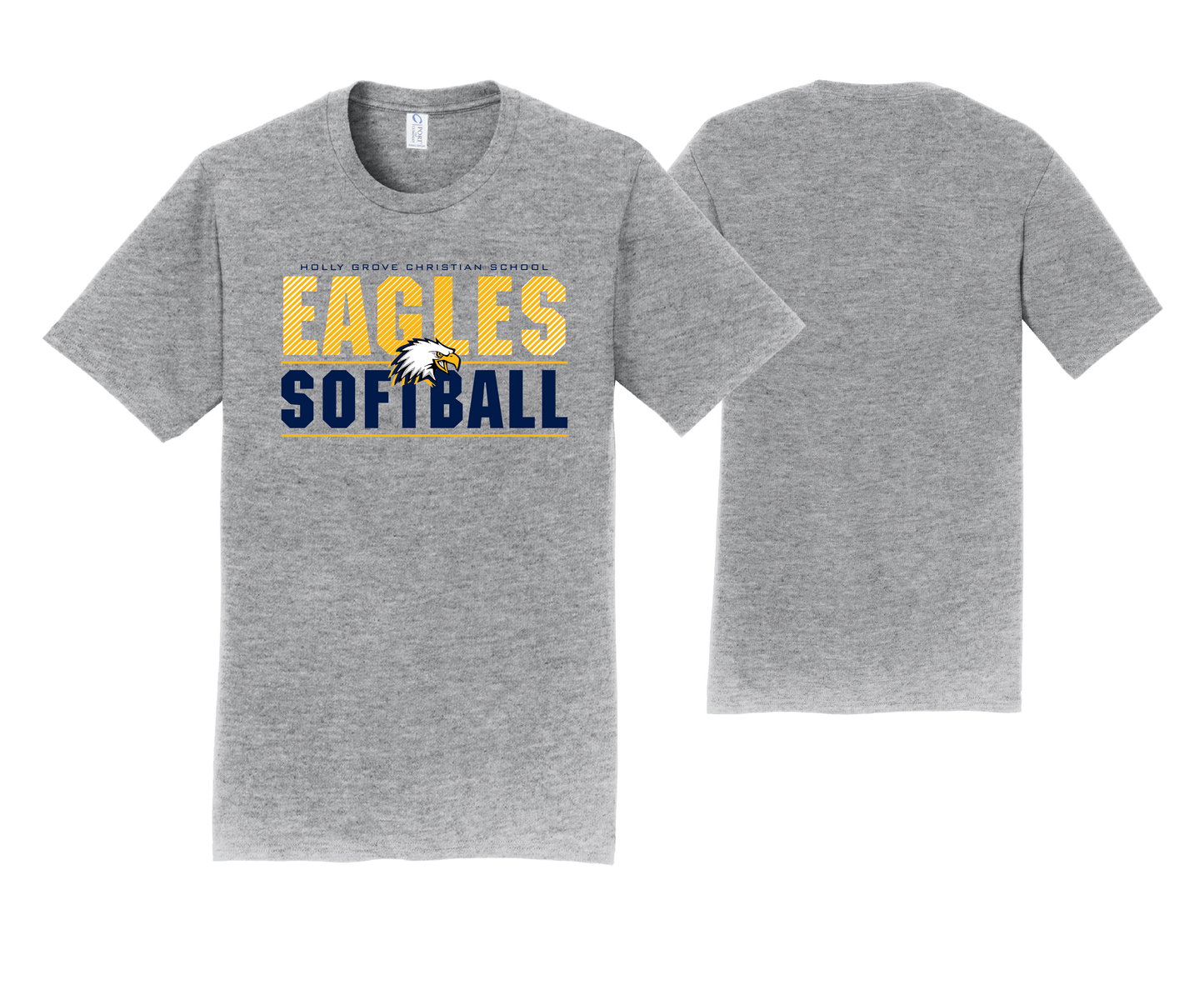 Holly Grove Christian School - Heather Grey Cotton Tees