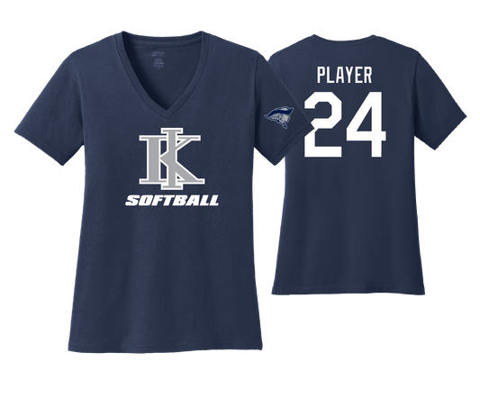 KIHS Softball Women's Team Shirt (V-Neck)