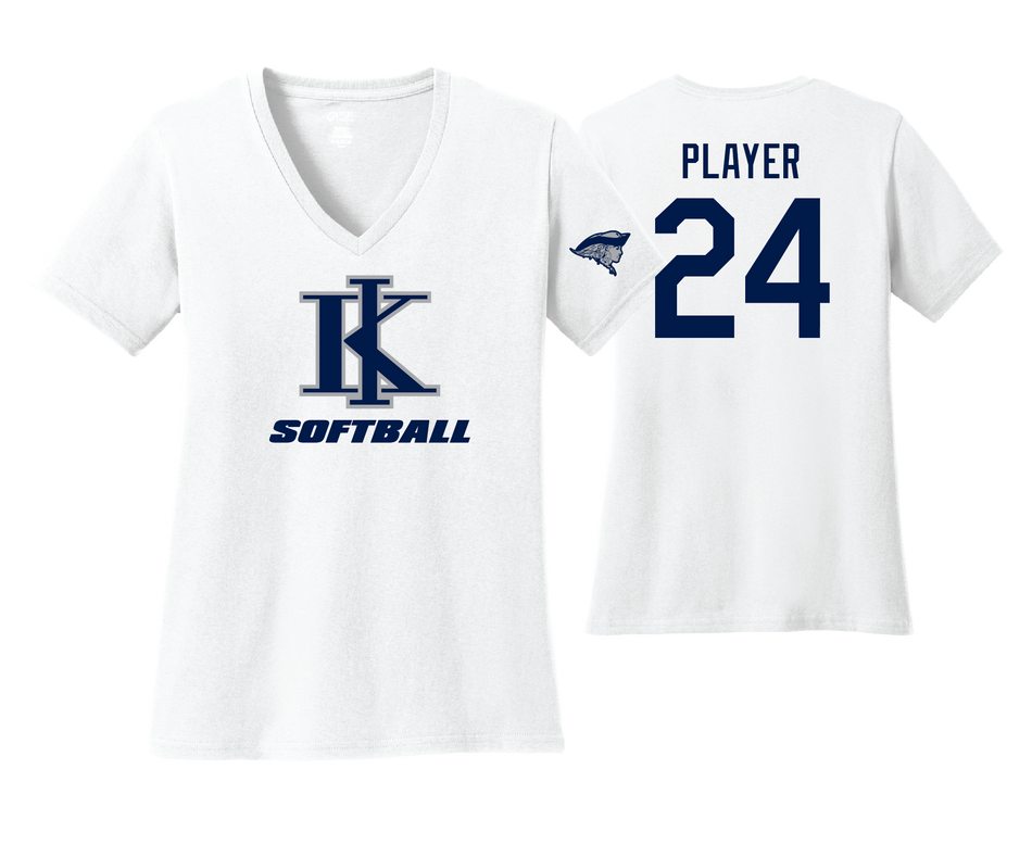 KIHS Softball Women's Team Shirt (V-Neck)