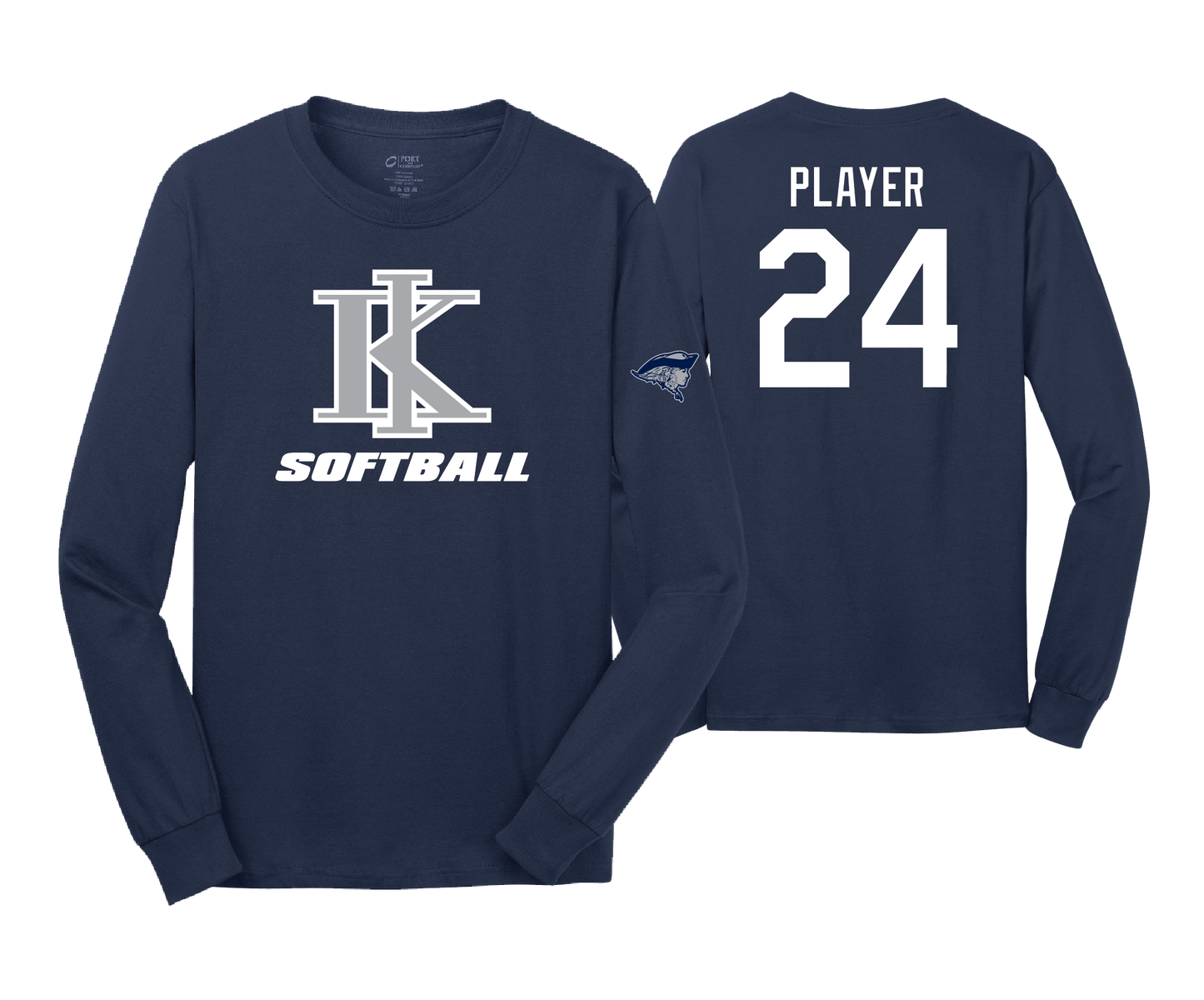 KIHS Softball - DTF | Unisex Long Sleeve Cotton Tee